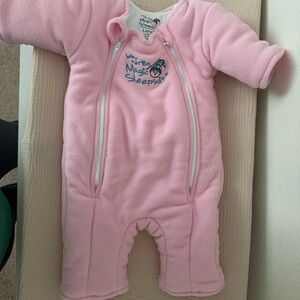 Baby Merlin's Magic Sleepsuit Pink Footie